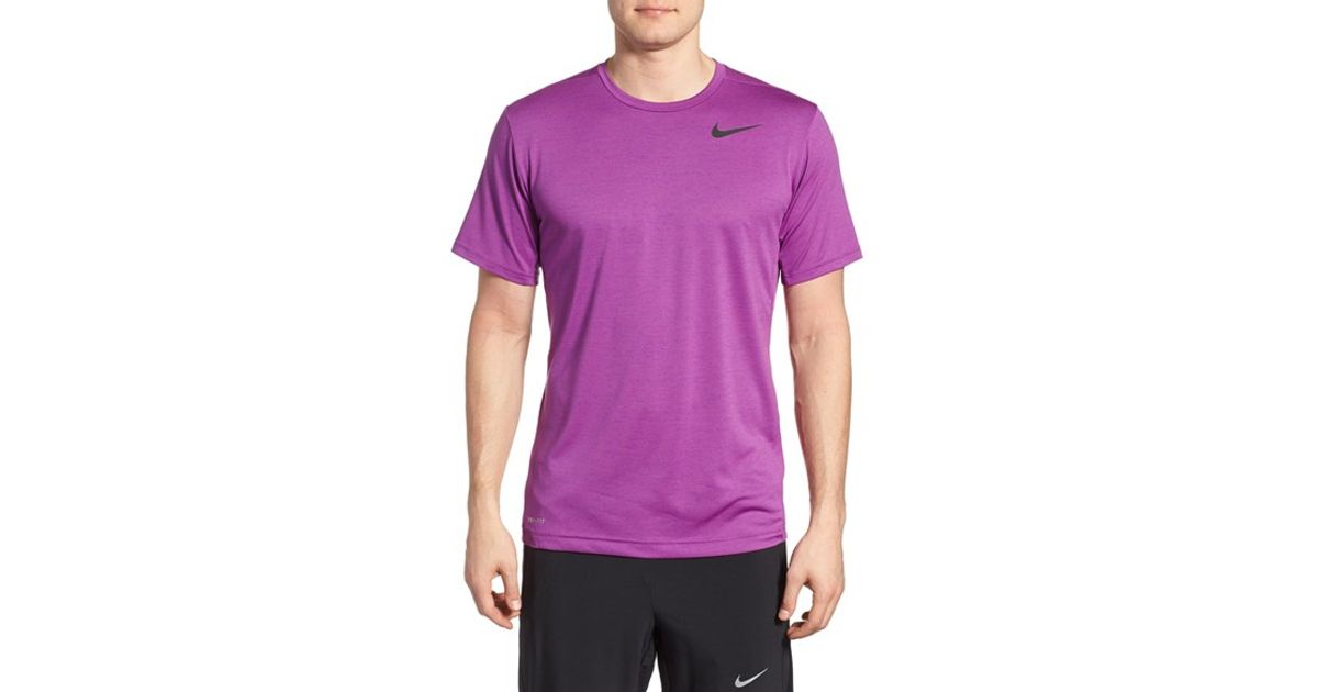 Nike Drifit Training Tshirt in Purple for Men Lyst